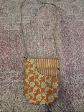 Maruca handmade tapestry floral striped crossbody mini bag